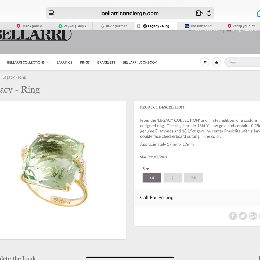 Bellarri NWT Legacy Collection.Limited Edition. Custom Design.18k /Diamond - Picture 13 of 16